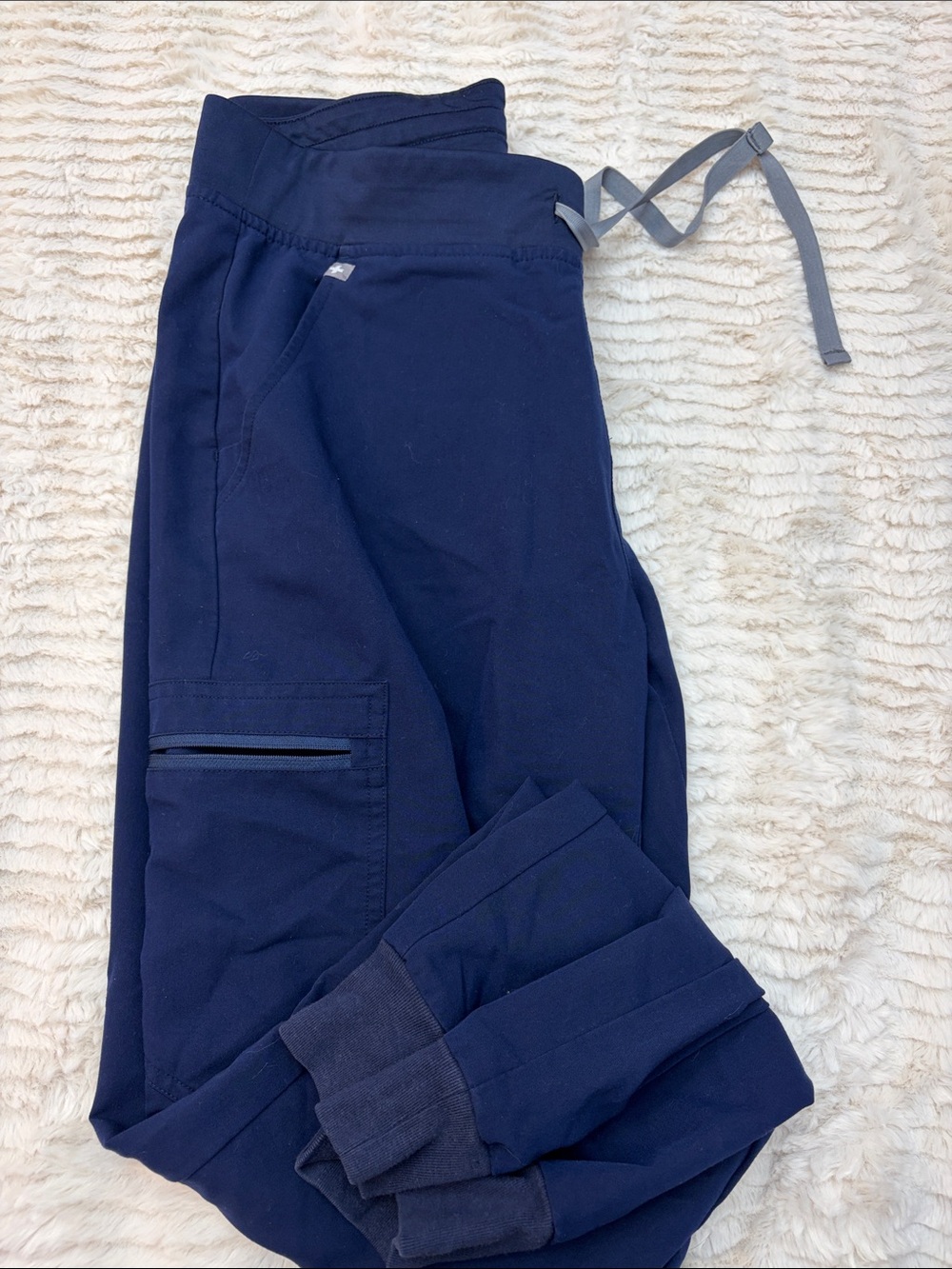 Figs Navy Jogger Sweatpants with Drawstring